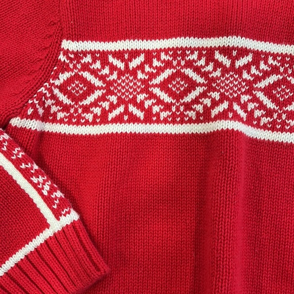 Hanna andersson red fairisle sweater - Picture 2 of 5